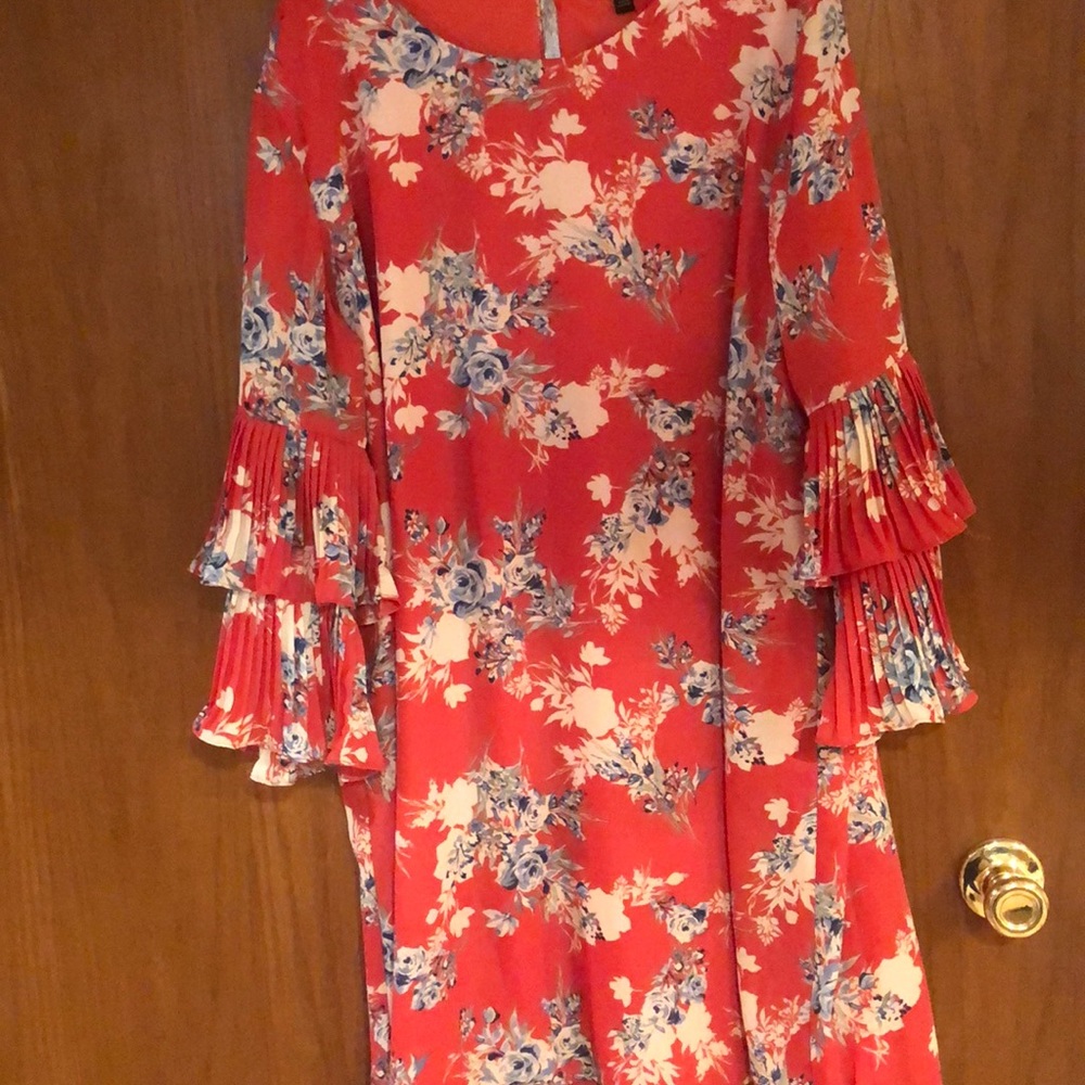 Coral Flower Dress
